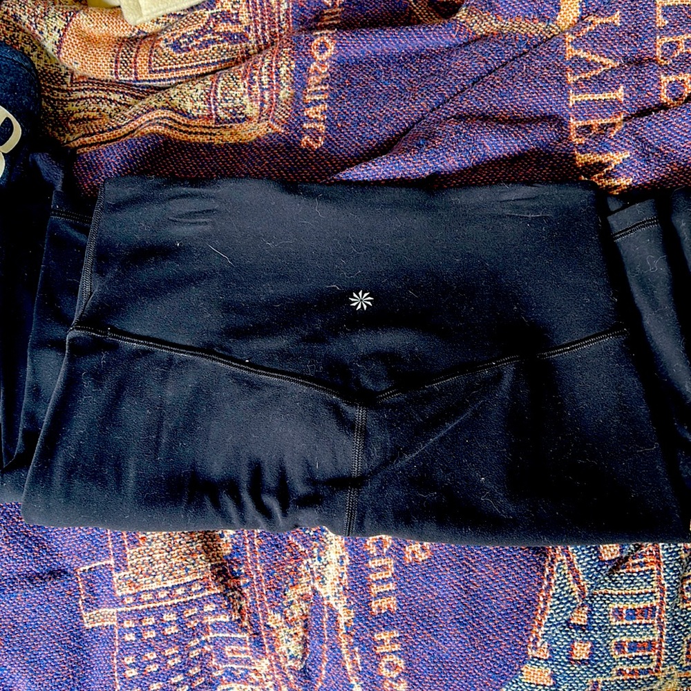 Athleta black leggings size small full length
